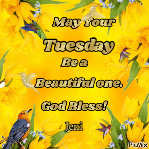 May your tuesday be a beautiful one - GIF animé gratuit