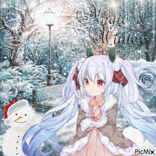 Manga en hiver ❄ - Gratis animerad GIF