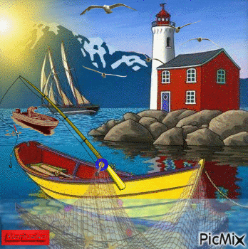 Puerto sueco - GIF animado grátis