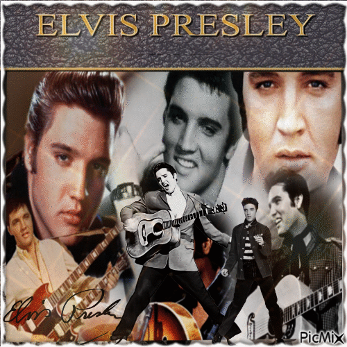 Rock Legende - Elvis Presley - Ilmainen animoitu GIF