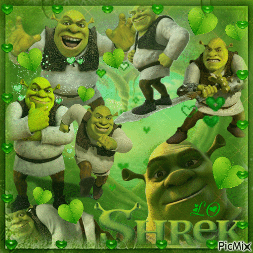Love Shrek - GIF animado grátis