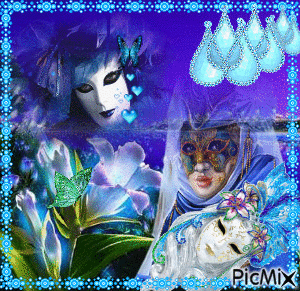 Les masques bleus - Nemokamas animacinis gif