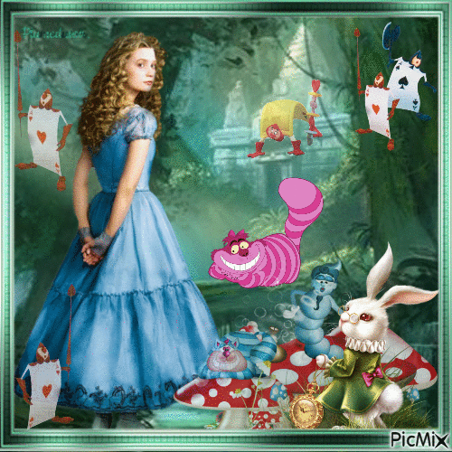Alice in wonderland. - Gratis animeret GIF