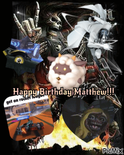 happy birthday matthew - GIF animasi gratis
