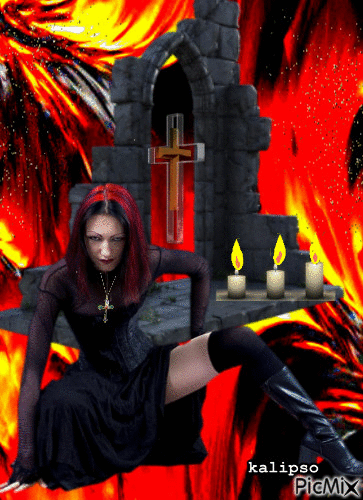 Gothic girl... - Free animated GIF