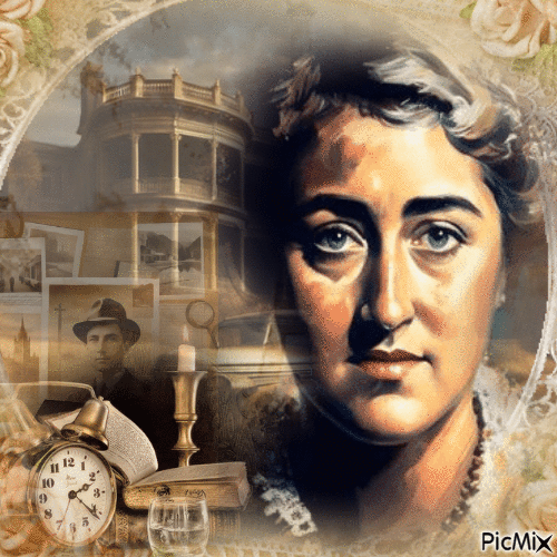 Agatha Christie - Безплатен анимиран GIF