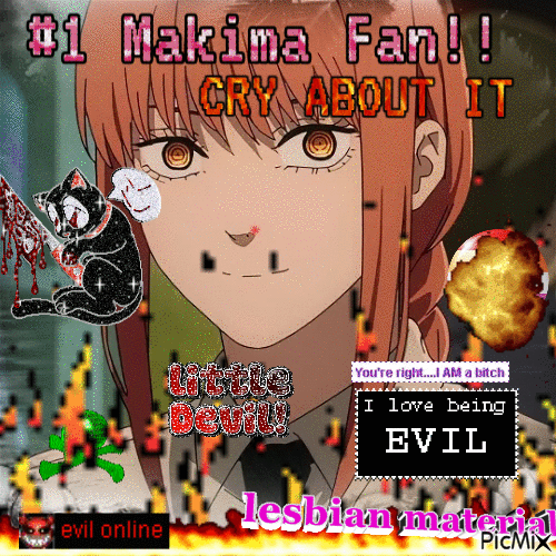 #1 Makima fan :3 - Бесплатный анимированный гифка