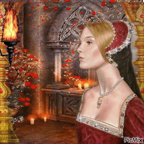 Dama del siglo XV - 無料のアニメーション GIF