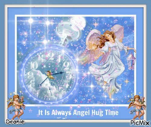Angel Hugs Time - Nemokamas animacinis gif