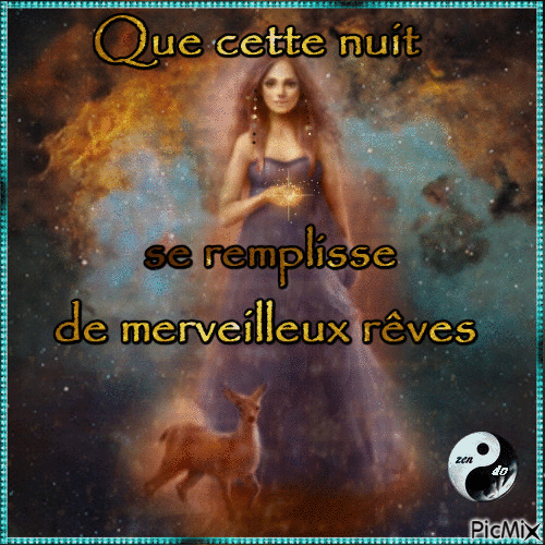 Rêves merveilleux - Бесплатный анимированный гифка