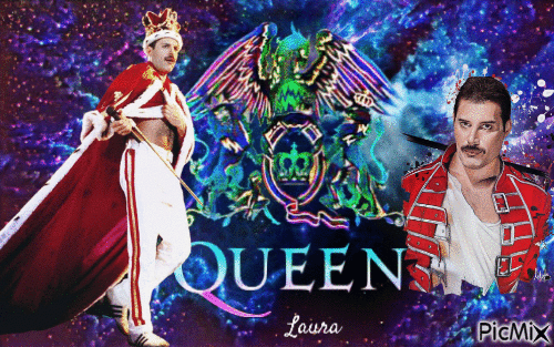 Freddie mercury Queen Laurachan - GIF animasi gratis