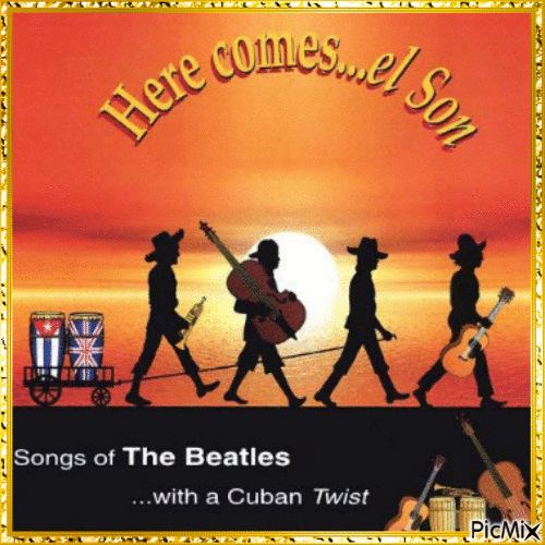 Cover of the Beatles music album - Gratis animeret GIF