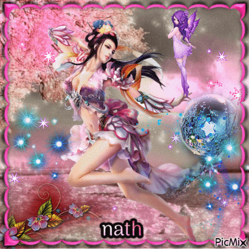 Fantasy blue-pink,nath - 無料のアニメーション GIF