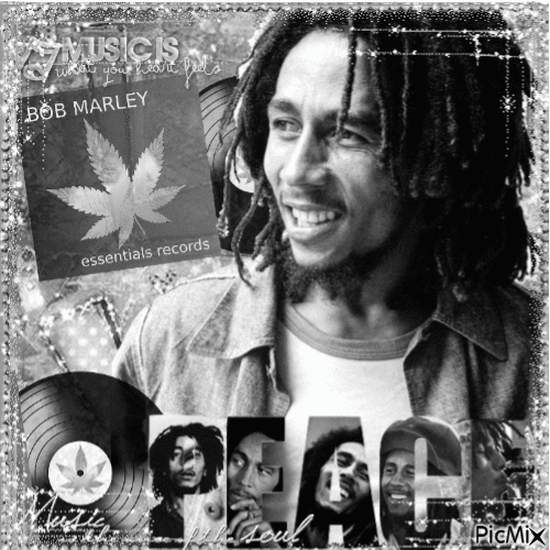 🖤- Bob Marley-🖤 - Bezmaksas animēts GIF