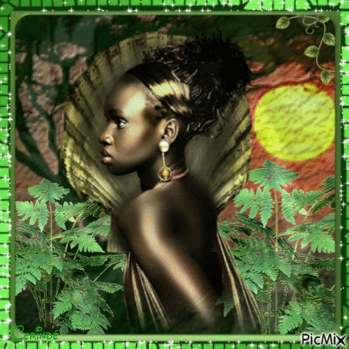 Beauté africaine - GIF เคลื่อนไหวฟรี