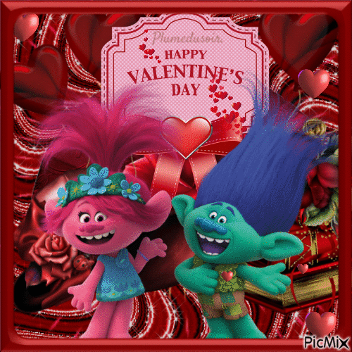 Troll de la St Valentin. - GIF animasi gratis