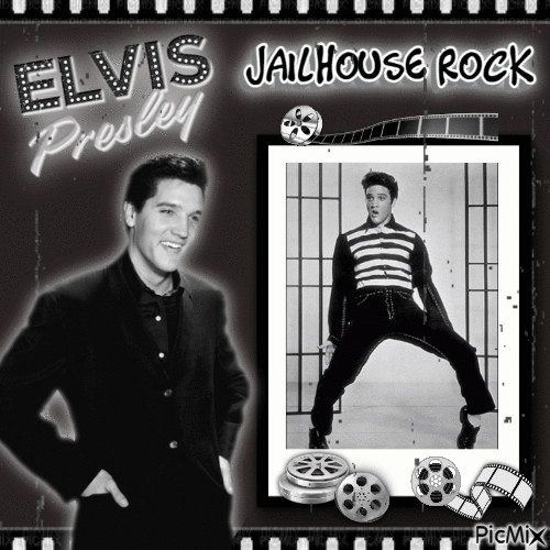 Elvis Presley - Jailhouse Rock - GIF animé gratuit