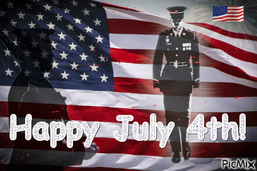 Happy July 4th - Free animated GIF