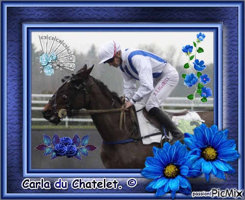 La championne Carla du Chatelet. © - GIF animé gratuit