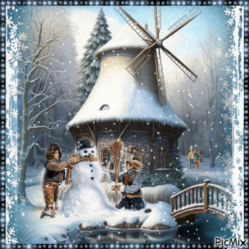 Winterabend Nostalgie - Nemokamas animacinis gif