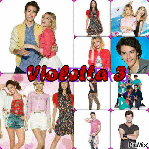 Violetta 3 avec moi - GIF animé gratuit