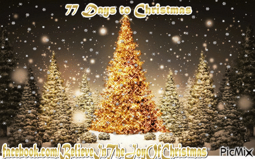 77 days to Christmas - GIF animasi gratis