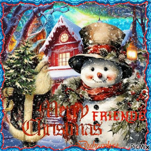 Feliz Navidad amigo!   dubravka4 - GIF animasi gratis
