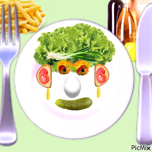 Varied salad decoration - PNG gratuit