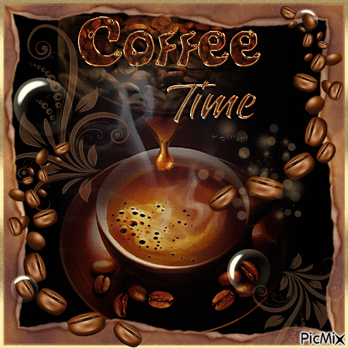 Coffee Time - Animovaný GIF zadarmo