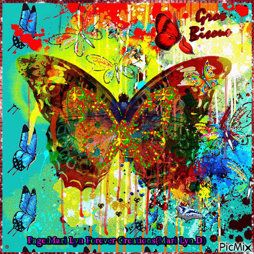 gros bisous -papillons-mary - Besplatni animirani GIF