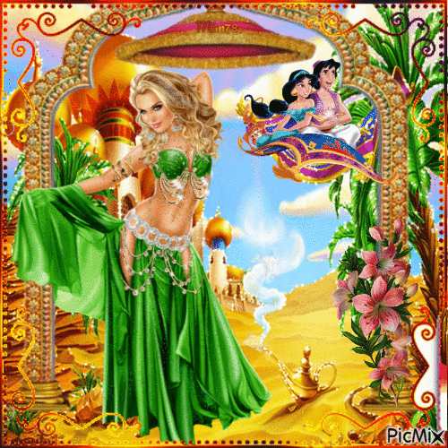 Conte de fées oriental - GIF animado gratis