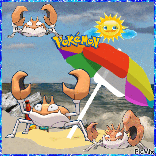 Pokemon - Krabby - Animovaný GIF zadarmo