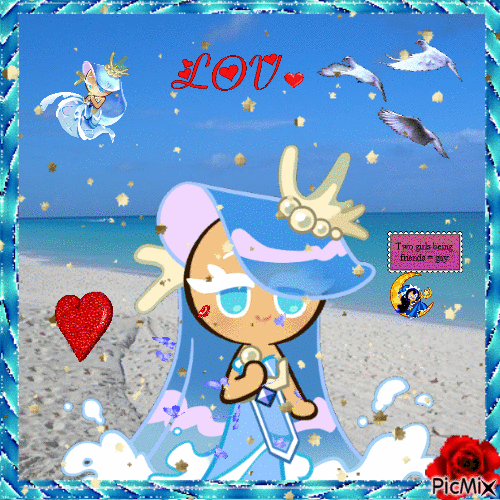 Sea Fairy Cookie - Безплатен анимиран GIF