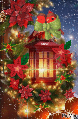 candil navideño - Ingyenes animált GIF