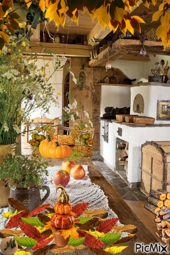 Mi casa en otoño - ücretsiz png