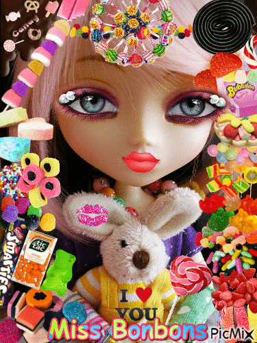 miss bonbon - GIF animado grátis