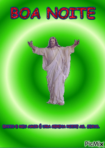 BOA NOITE NA BENÇÃO DE JESUS. - Бесплатный анимированный гифка