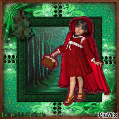 {#}Red Riding Hood Deep in the Forest{#} - 免费动画 GIF