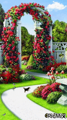 Arco florido - Ingyenes animált GIF