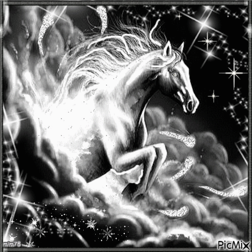 cheval magique - Zdarma animovaný GIF