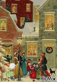 Vintage Christmas - GIF animado grátis