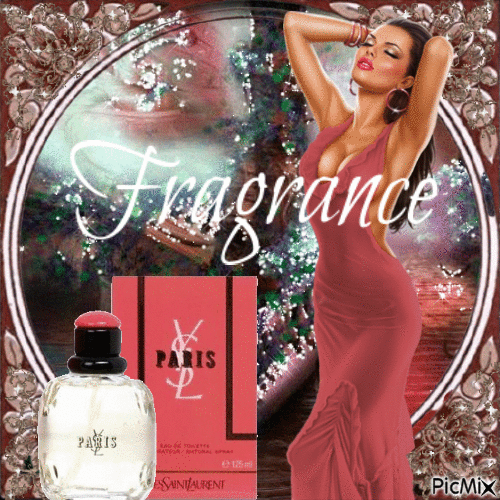 Perfume with the name of the city of Paris - Besplatni animirani GIF