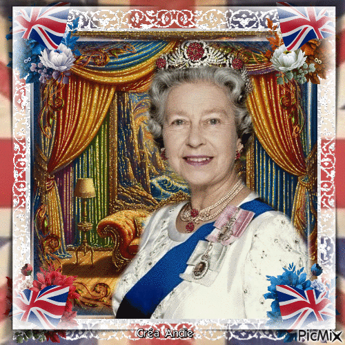 Elizabeth II, Reine d'Angleterre - Gratis animeret GIF