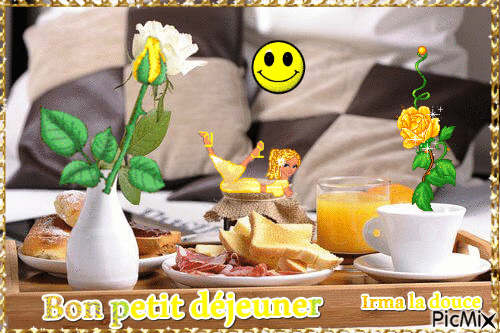 Petit déjeuner - Безплатен анимиран GIF