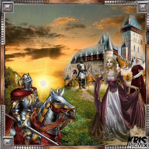 Rêver d'un chevalier - Darmowy animowany GIF