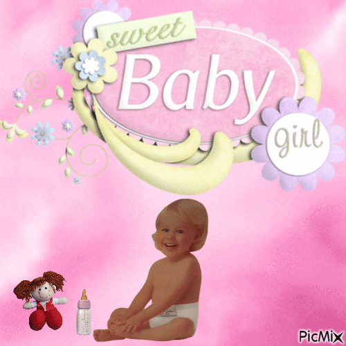 Sweet Baby Girl - Darmowy animowany GIF