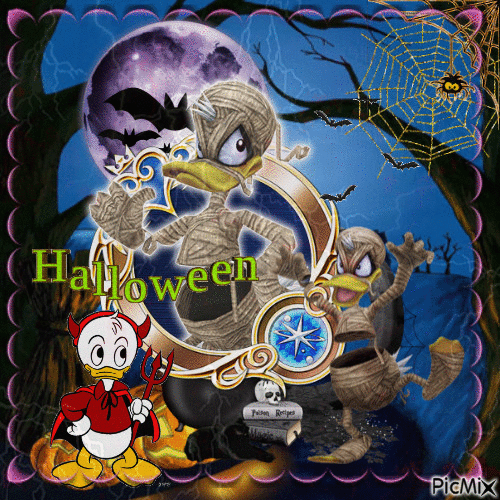 donald halloween - GIF animado gratis