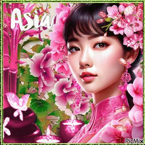 Asian beauty - 免费动画 GIF