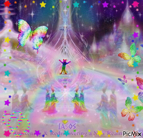 Rainbow aliens - Animovaný GIF zadarmo
