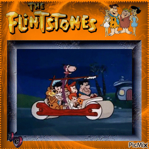 I Flintstones - GIF animasi gratis